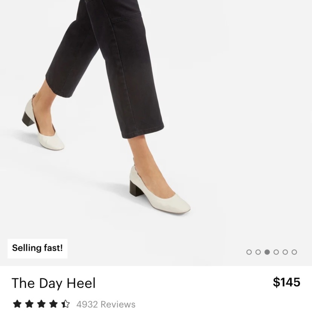 Everlane Day Heel in Bone 7